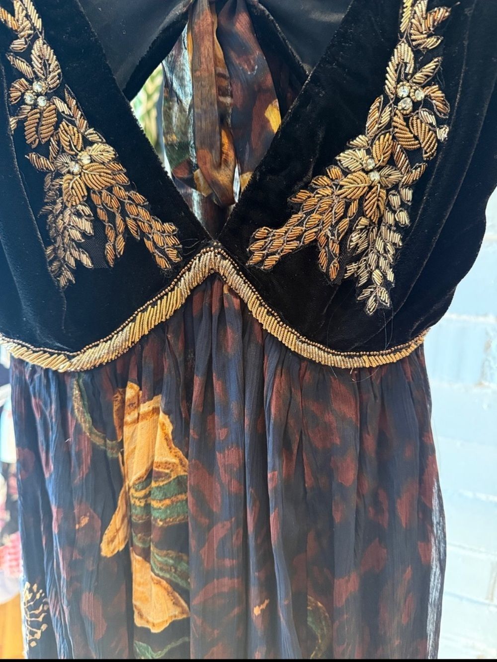 Free People Colette Maxi Dress Black Size 8 - Picture 7 of 11